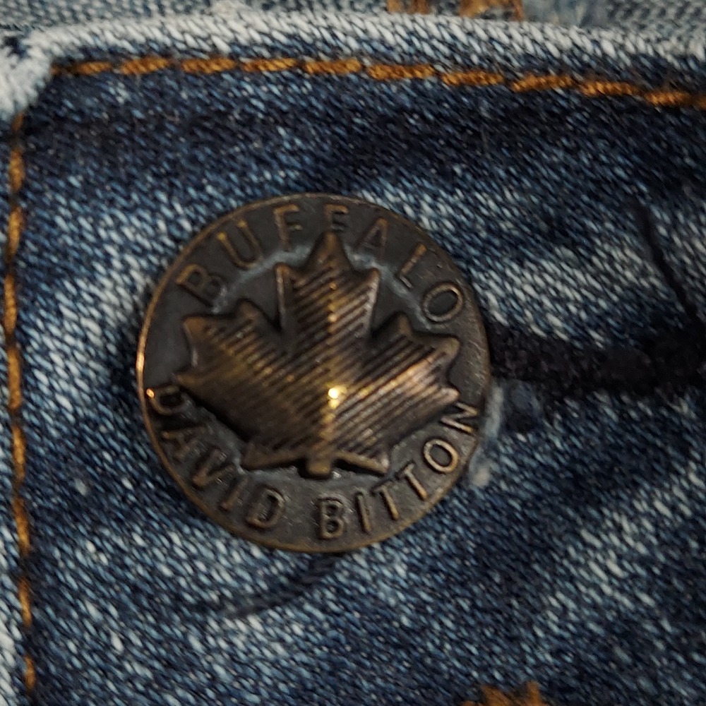 Buffalo David Bitton Jeans Mens 38x30 (Fits 40x30) Blue Whiskered Slim Ash - Picture 6 of 12